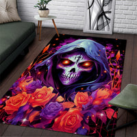Rose Skull Area Rug F Bomb Mom I Sprinkle That Shit Like Confetti - Wonder Print Shop