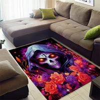 Rose Skull Area Rug F Bomb Mom I Sprinkle That Shit Like Confetti - Wonder Print Shop