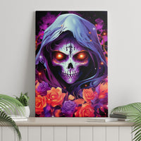 Rose Skull Canvas Wall Art F Bomb Mom I Sprinkle That Shit Like Confetti - Wonder Print Shop