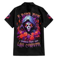 Rose Skull Family Matching Summer Maxi Dress and Hawaiian Shirt F Bomb Mom I Sprinkle That Shit Like Confetti - Wonder Print Shop