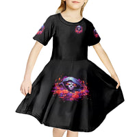 Rose Skull Kid Short Sleeve Dress F Bomb Mom I Sprinkle That Shit Like Confetti - Wonder Print Shop
