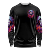 Rose Skull Long Sleeve Shirt F Bomb Mom I Sprinkle That Shit Like Confetti - Wonder Print Shop