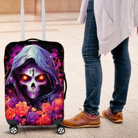 Rose Skull Luggage Cover F Bomb Mom I Sprinkle That Shit Like Confetti - Wonder Print Shop