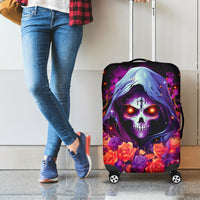 Rose Skull Luggage Cover F Bomb Mom I Sprinkle That Shit Like Confetti - Wonder Print Shop