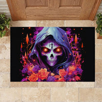 Rose Skull Rubber Doormat F Bomb Mom I Sprinkle That Shit Like Confetti - Wonder Print Shop