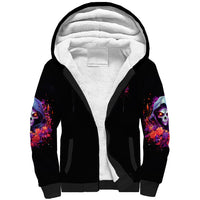 Rose Skull Sherpa Hoodie F Bomb Mom I Sprinkle That Shit Like Confetti - Wonder Print Shop