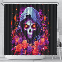 Rose Skull Shower Curtain F Bomb Mom I Sprinkle That Shit Like Confetti