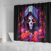 Rose Skull Shower Curtain F Bomb Mom I Sprinkle That Shit Like Confetti