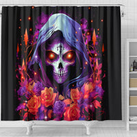 Rose Skull Shower Curtain F Bomb Mom I Sprinkle That Shit Like Confetti