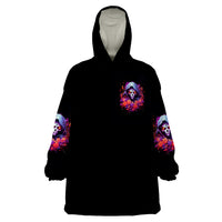 Rose Skull Wearable Blanket Hoodie F Bomb Mom I Sprinkle That Shit Like Confetti - Wonder Print Shop