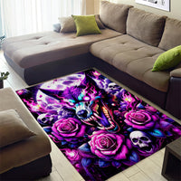 Rose Wolf Area Rug I May Not Be Perfect But At Least I'm Not You - Wonder Print Shop