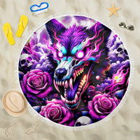 Rose Wolf Beach Blanket I May Not Be Perfect But At Least I'm Not You - Wonder Print Shop