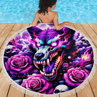 Rose Wolf Beach Blanket I May Not Be Perfect But At Least I'm Not You - Wonder Print Shop