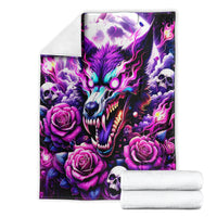 Rose Wolf Blanket I May Not Be Perfect But At Least I'm Not You