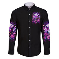 Rose Wolf Family Matching Long Sleeve Bodycon Dress and Hawaiian Shirt I May Not Be Perfect But At Least I'm Not You - Wonder Print Shop