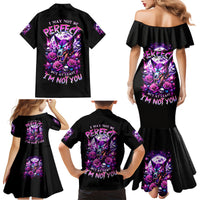 Rose Wolf Family Matching Mermaid Dress and Hawaiian Shirt I May Not Be Perfect But At Least I'm Not You - Wonder Print Shop