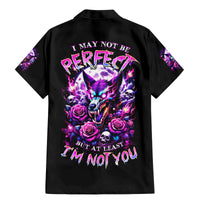 Rose Wolf Family Matching Mermaid Dress and Hawaiian Shirt I May Not Be Perfect But At Least I'm Not You - Wonder Print Shop