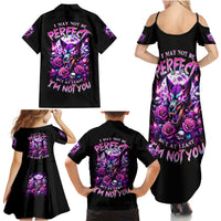 Rose Wolf Family Matching Summer Maxi Dress and Hawaiian Shirt I May Not Be Perfect But At Least I'm Not You - Wonder Print Shop