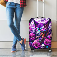 Rose Wolf Luggage Cover I May Not Be Perfect But At Least I'm Not You - Wonder Print Shop