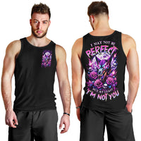 Rose Wolf Men Tank Top I May Not Be Perfect But At Least I'm Not You - Wonder Print Shop