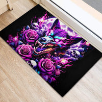 Rose Wolf Rubber Doormat I May Not Be Perfect But At Least I'm Not You - Wonder Print Shop