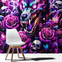 Rose Wolf Window Curtain I May Not Be Perfect But At Least I'm Not You - Wonder Print Shop