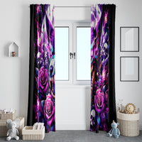 Rose Wolf Window Curtain I May Not Be Perfect But At Least I'm Not You - Wonder Print Shop