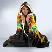 Sunflower Skull Hooded Blanket I'm Blunt Because God Rolled Me That Way