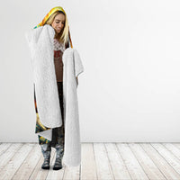 Sunflower Skull Hooded Blanket I'm Blunt Because God Rolled Me That Way