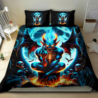Devil Skull Bedding Set One Day I'm Gonna Just Say And Let My Demons Out Play - Wonder Print Shop