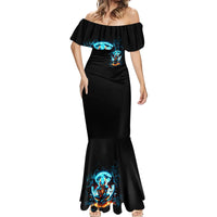 Devil Skull Mermaid Dress One Day I'm Gonna Just Say And Let My Demons Out Play - Wonder Print Shop
