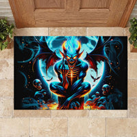 Devil Skull Rubber Doormat One Day I'm Gonna Just Say And Let My Demons Out Play - Wonder Print Shop
