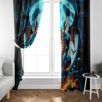 Devil Skull Window Curtain One Day I'm Gonna Just Say And Let My Demons Out Play - Wonder Print Shop