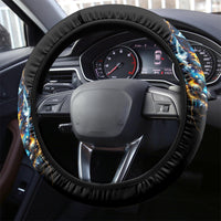 Wolf Skull Steering Wheel Cover Born As Human But Wolft At Heart - Wonder Print Shop