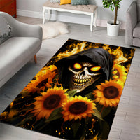 Sunflower Skull Area Rug Assuming I Was Like Most Girls Was Your First Mistake - Wonder Print Shop