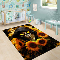 Sunflower Skull Area Rug Assuming I Was Like Most Girls Was Your First Mistake - Wonder Print Shop