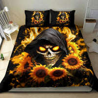 Sunflower Skull Bedding Set Assuming I Was Like Most Girls Was Your First Mistake - Wonder Print Shop