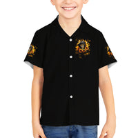 Sunflower Skull Kid Hawaiian Shirt Assuming I Was Like Most Girls Was Your First Mistake - Wonder Print Shop