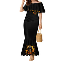 Sunflower Skull Mermaid Dress Assuming I Was Like Most Girls Was Your First Mistake - Wonder Print Shop