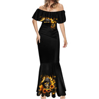 Sunflower Skull Mermaid Dress Assuming I Was Like Most Girls Was Your First Mistake - Wonder Print Shop