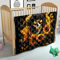 Sunflower Skull Quilt Assuming I Was Like Most Girls Was Your First Mistake - Wonder Print Shop