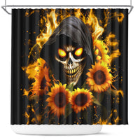 Sunflower Skull Shower Curtain Assuming I Was Like Most Girls Was Your First Mistake
