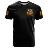 Sunflower Skull T Shirt Assuming I Was Like Most Girls Was Your First Mistake - Wonder Print Shop