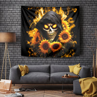 Sunflower Skull Tapestry Assuming I Was Like Most Girls Was Your First Mistake - Wonder Print Shop