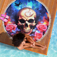 Fairy Skull Beach Blanket Assuming I Was Like Most Girls Was Your First Mistake - Wonder Print Shop