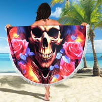 Fairy Skull Beach Blanket Assuming I Was Like Most Girls Was Your First Mistake - Wonder Print Shop