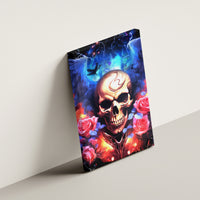 Fairy Skull Canvas Wall Art Assuming I Was Like Most Girls Was Your First Mistake - Wonder Print Shop