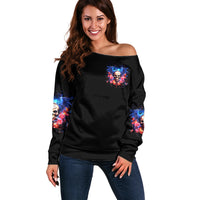 Fairy Skull Off Shoulder Sweater Assuming I Was Like Most Girls Was Your First Mistake - Wonder Print Shop