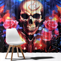 Fairy Skull Window Curtain Assuming I Was Like Most Girls Was Your First Mistake - Wonder Print Shop