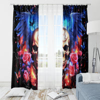 Fairy Skull Window Curtain Assuming I Was Like Most Girls Was Your First Mistake - Wonder Print Shop
